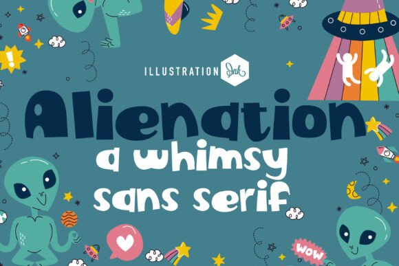 Alienation: A Whimsical Sans Serif Font for Editorial Design