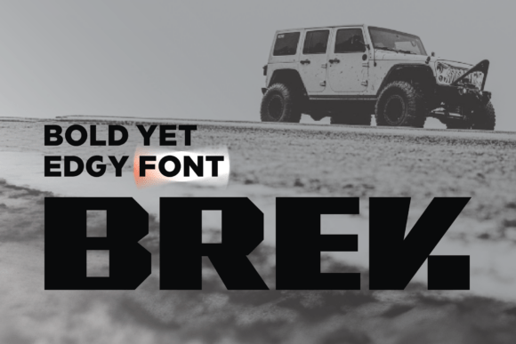 Brek: The Bold Blocky Sans Serif for Impactful Design