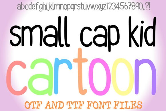 Bring Joy to Your Creations with Small Cap Kid Cartoon Font