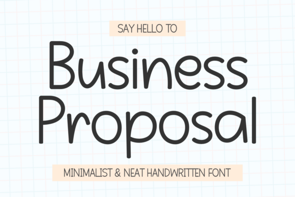 Business Proposal Font: Modern Script Style Guide