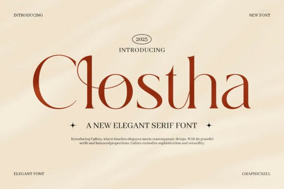 Clostha: The Perfect Serif Font for Modern Editorial Design