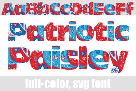 Discover the Unique Charm of Patriotic Paisley Font