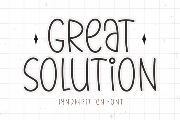 Great Solution: A Stylish and Versatile Script Handwritten Font