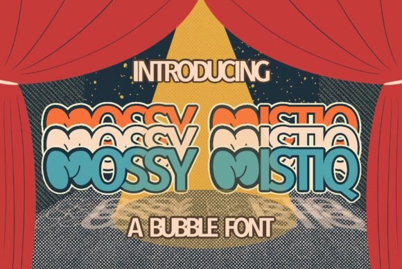 Mossy Mistiq: A Playful and Retro Display Font for Bold Design