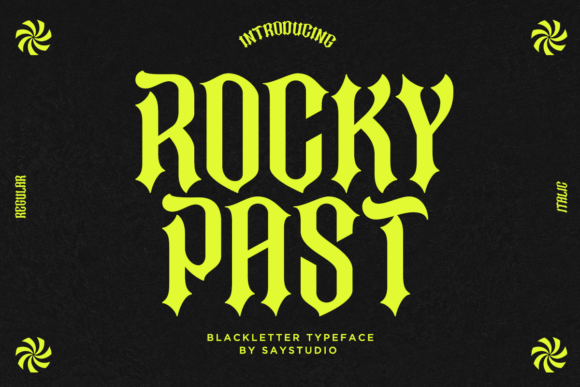 Rocky Past: A Striking Blackletter Font for Modern Brands