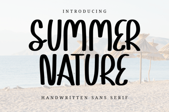 Summer Nature: A Minimalist Sans Serif Font for Elegant Publishing