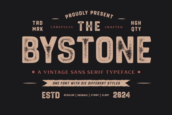 Transform Your Brand with Bystone: A Vintage Display Font